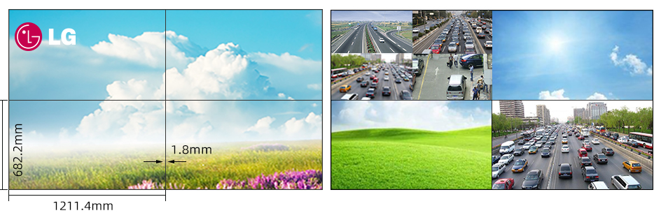 55寸超窄边液晶拼接屏